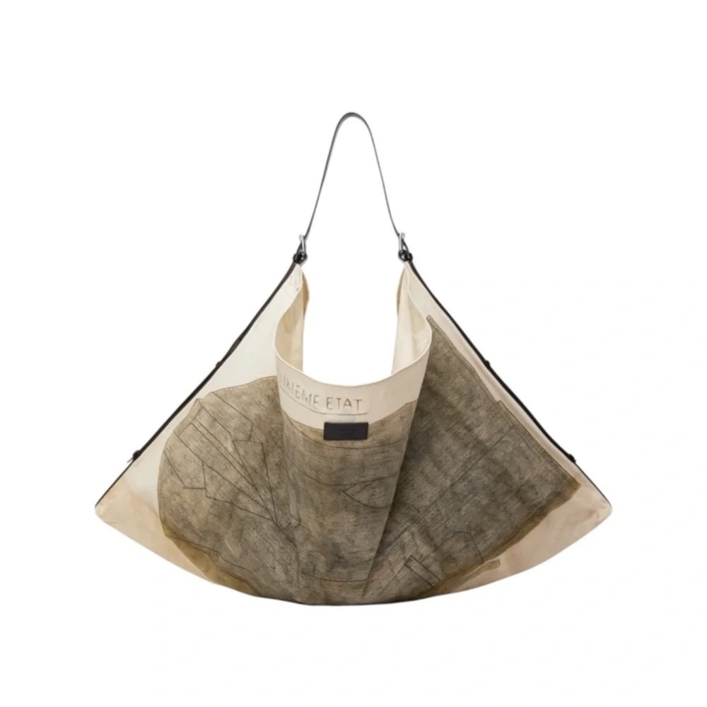 LEMAIRE Off-White Flag Tote